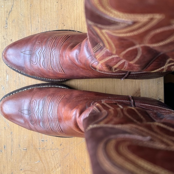 Dan Post Vintage Brown Cowboy boots - Picture 3 of 8